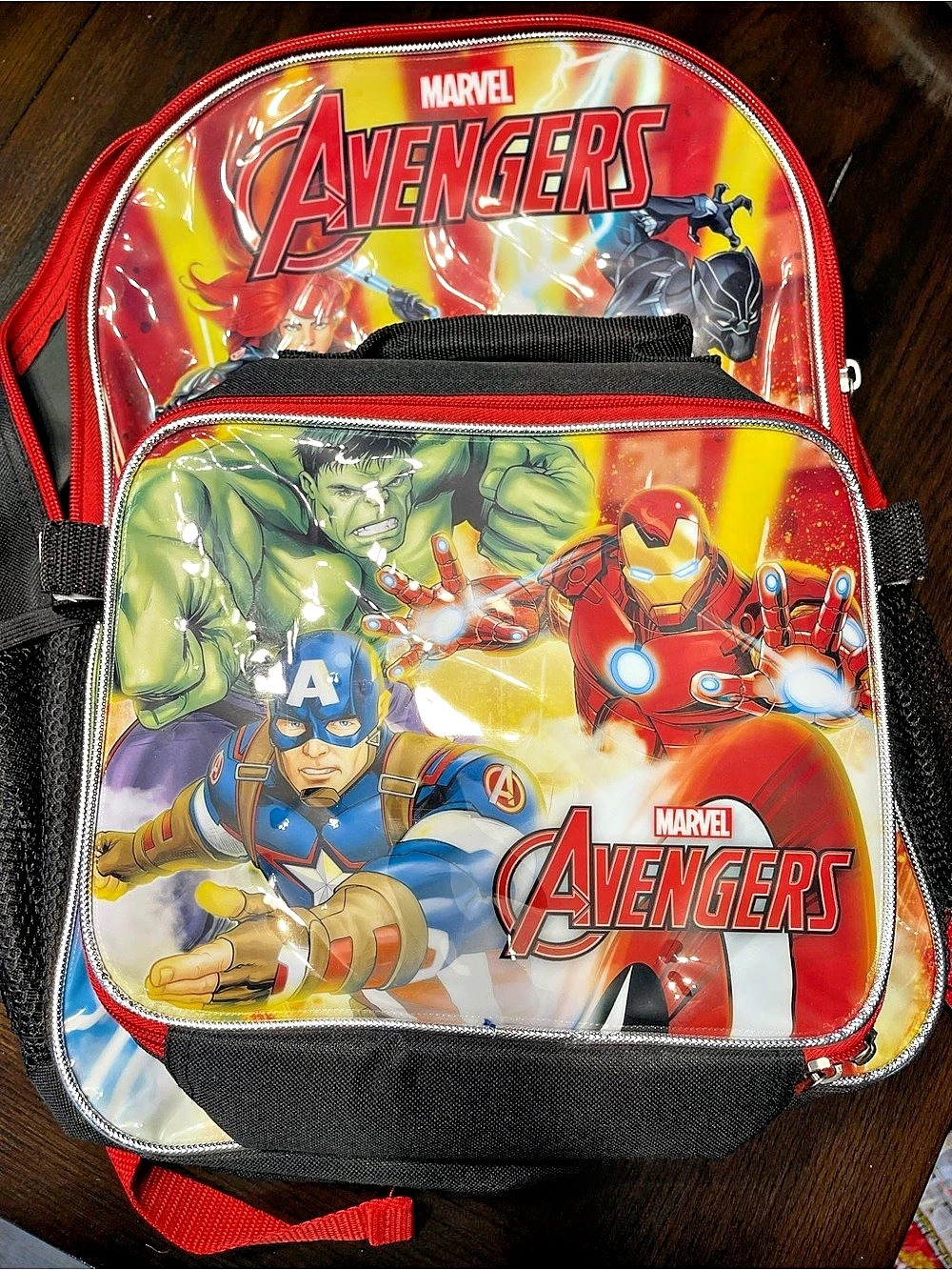 Marvel Avengers backpack in Red & Black NWT
